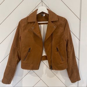 Suede Moto Jacket
